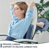 Ergonomic 3-Segment Lumbar Pillow Soft Back Support Cushion Universal Waist Cushion  Sofa