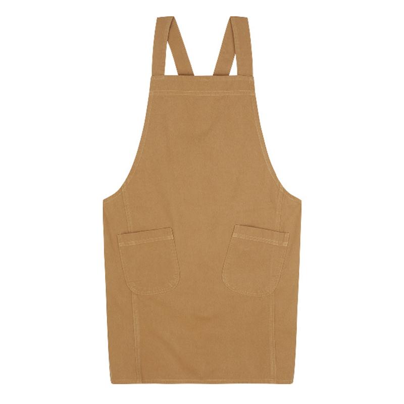 Kitchen Aprons Professional Cross Back Chef Apron With Pockets For Gardening Painting Baking Cooking