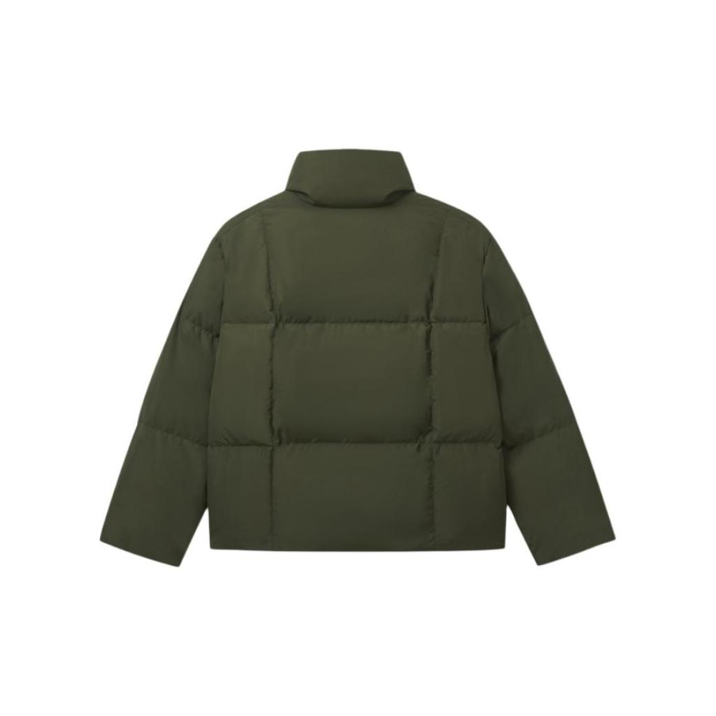 Levis Simple Comfortable Loose Down Jacket Men Outerwear Green 002HC-0002