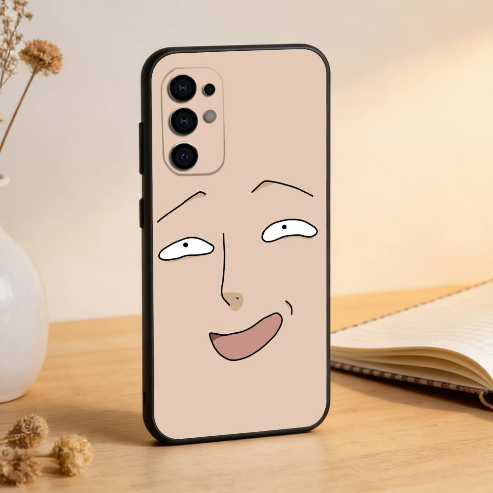 

One-Punch Man Saitama Phone Case Black Silicone Soft For Samsung S25,S24,S21,S22,S23,S30,Ultra,S20,Plus,Fe,Lite Samsung S22plus5G
