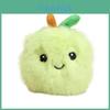 Pluche fruit sleutelhanger met lachend gezichtje voor meisjes en kinderen, schattige tashanger.