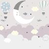 Photo Wallpaper Modern Hand Painted 3D Cartoon Starry Sky Stars Moon Landscape Wall Painting Children's Room Mural