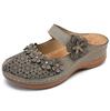 Dámská móda Vintage boty Ležérní sandály Letní plážové sandály Ploché boty Volnočasové pantofle Plus size 35-43