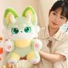 Myth Fairy Fox Plush Toy Stuffed Dragon Horn Pink Foxes Plushie for Kids Birthday Gift for Girl Hug Cushion Throw Pillow