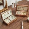 HeMu Solid Wood Jewelry Box Black Walnut Jewelry Box Jewelry Box Solid Wood Retro Storage Box Jewelry Box Wood Black Walnut Box