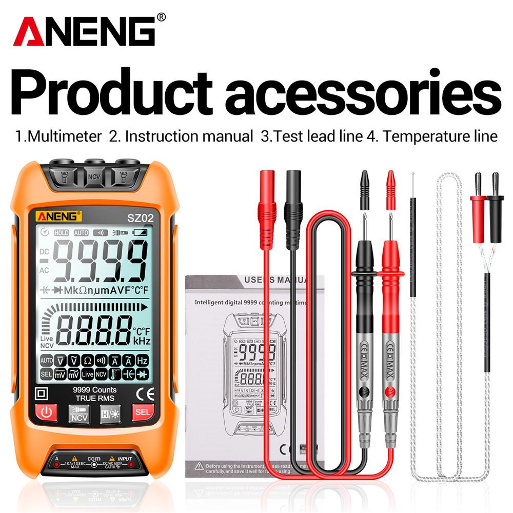Digital Multimeter Smart ANENG  AC/DCVoltage Capacitance Meter 6000 Counts Auto Electrical Temp Resistance Transistor Test tools