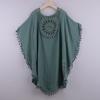 New Fashion Lace Beach Dress Sexy Women Irregular Cover Up Hollow Loose Seaside Dress Large Size Tassel Bikini Style Casual Summer Solid Clothing