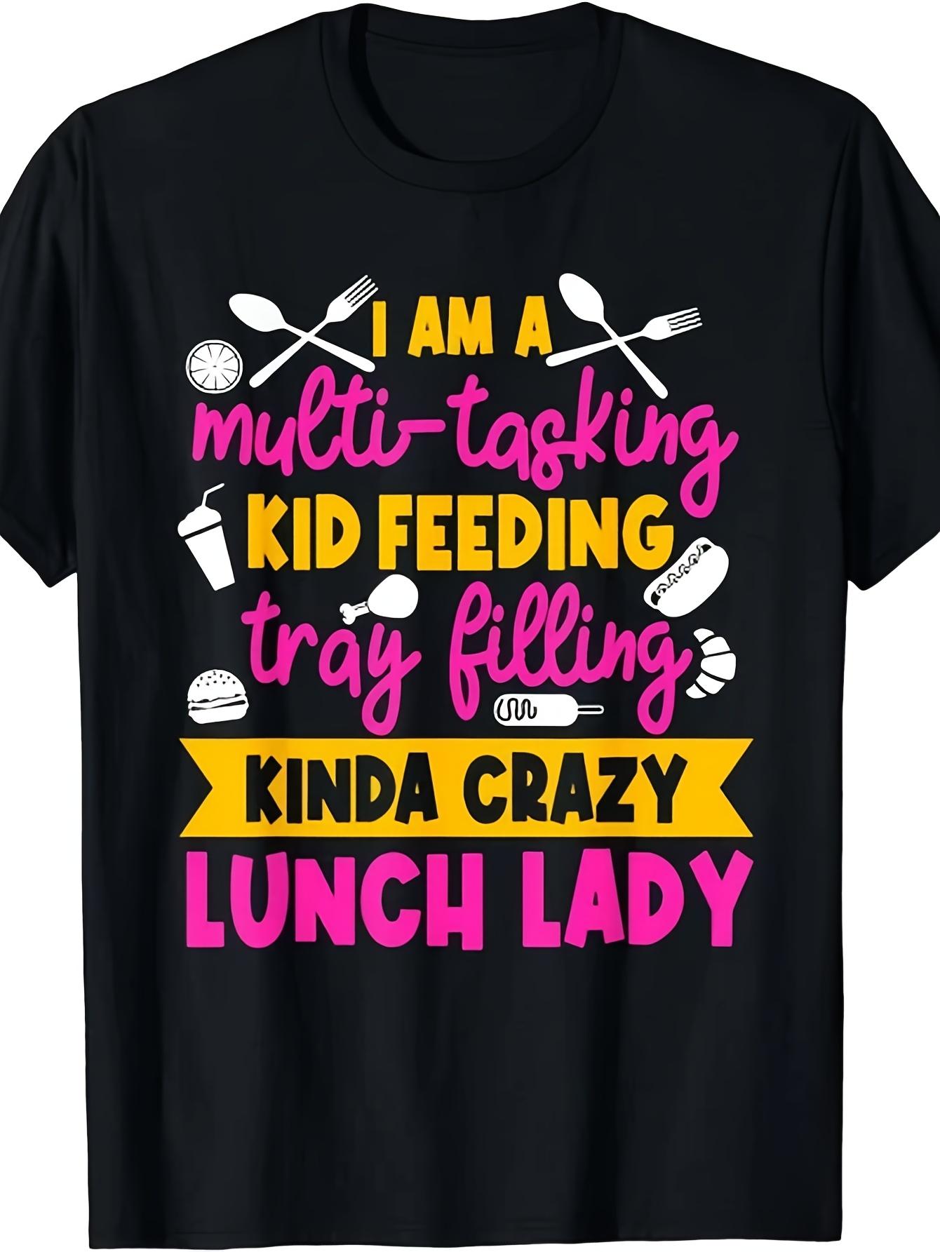 

Lunch Lady Cafeteria School Food Service Crew Kitchen Unisex T Shirt Same Style 2026 Summer Shirt Sleeved Printed T Shirt 180G 5XL різнокольоровий