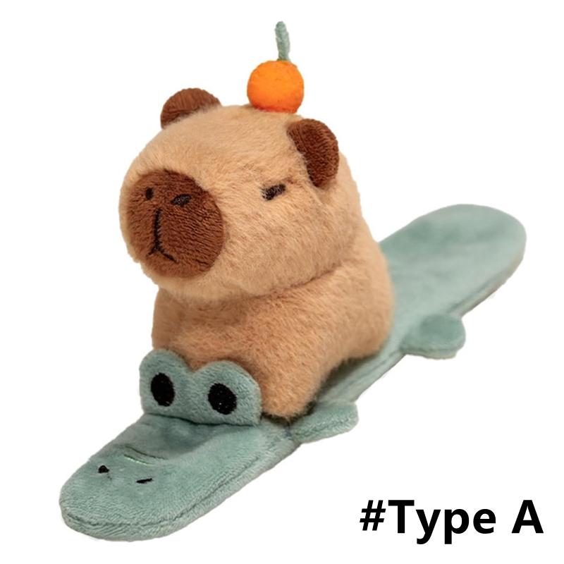 Lustiges Capybara-Schlagarmband - Schüttelnde Flügel Zugdesign, Niedliches Tier zum Tragen für Kinder und Jugendliche (Fidget Modeaccessoire)