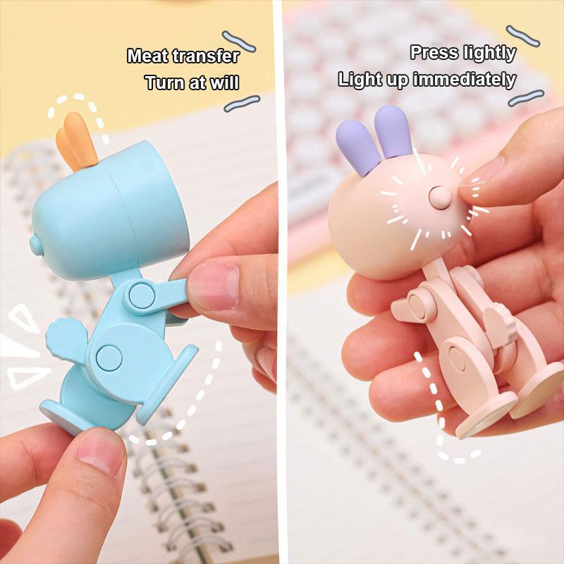 Veilleuse LED Mini Dessin Animé Mignon Animal de Compagnie Lumière Chien Cerf Dinosaure Portable Pliable Lampe de Table Étudiant Enfants Salon Chambre Décor