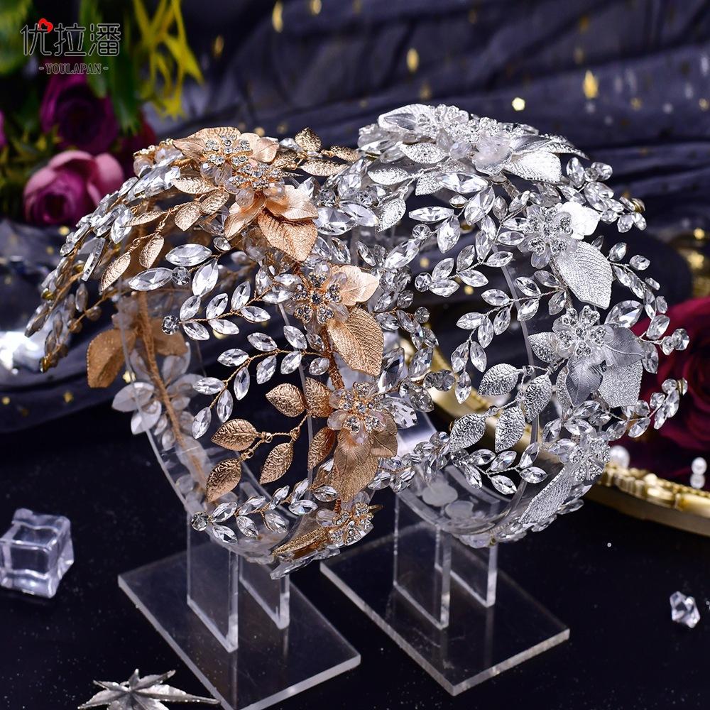 LY-HP0084 Lily's Bride Horse Eye Rhinestone Alloy Handmade Headband Hair Accessories for Brides Wedding