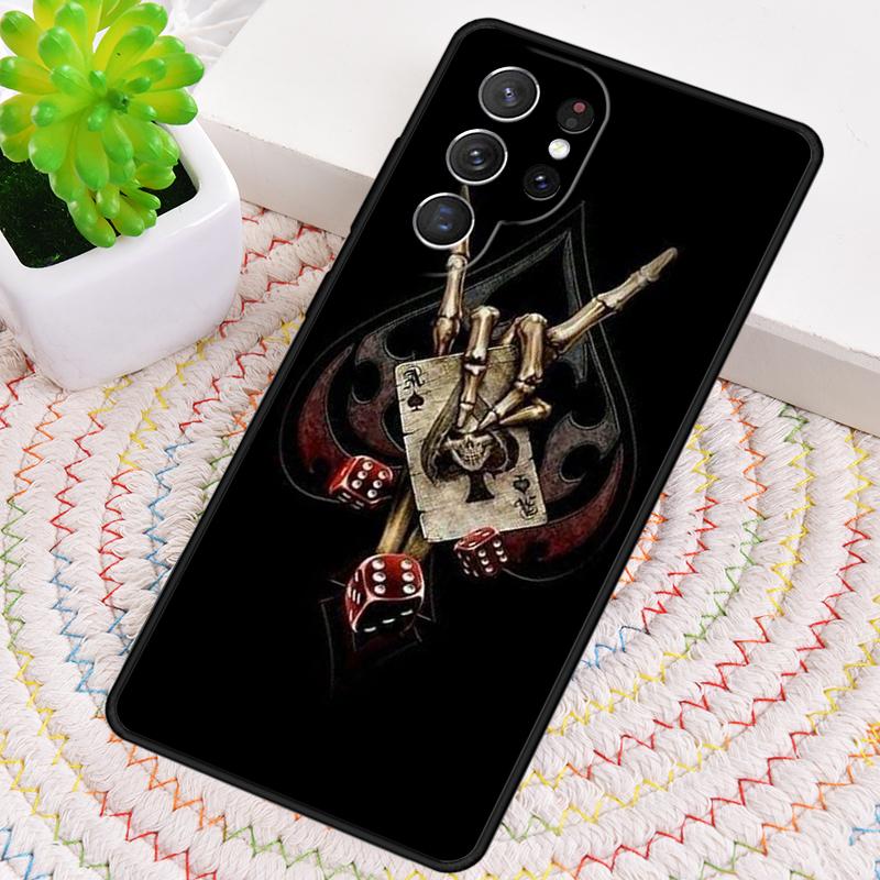 Poker Surreal Aesthetic Art Phone Case For Samsung Galaxy note 10 pro S26 S25 S24 S23 S22 Ultra Plus S21 FE S20 Shockproof Cover