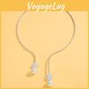 Elegant Pearl And Zircon Full Dazzle Necklace For Weddings And Bridal Wear
