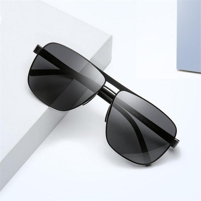 Hot New Driving Anti-Glare Myopia Sunglasses Men Metal Double Beam Short-Sight Eyeglasses 0 -0.5 -0.75 To -6.0