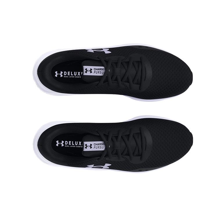 Under Armour Womens Charged Pursuit 3 'Black White' (women's sizes) Black / White Running Shoes 3024889 001