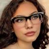 Vintage Filter UV Women's Blue Light Blocking Glasses Square Popular Readers Glasses Eyeglasses Frame for Men and Women