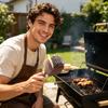 Elektrische Grillbürste mit motorisierten Edelstahlborsten zur BBQ-Grillreinigung, Heavy-Duty-Außengrill-Schaberwerkzeug mit ergonomischem Griff