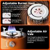 TLOG 2 in 1 Portable Propane Heater & Stove, 9000BTU Propane Heater with Handle, Adjsutable Vents and Flames, Portable for Outdoor,Camping, Ice