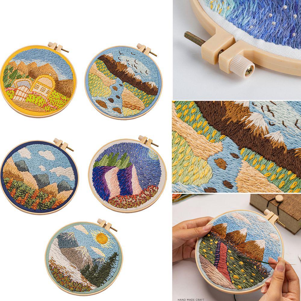 

Наборы для вышивки Европейские сетки для начинающих Наборы для вышивки крестом Вышивка пряжей Цветы Живопись