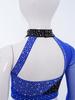 Girls Latin Dance Performance Costume One Shoulder Crop Top Rhinestones Tassel Skirt Set