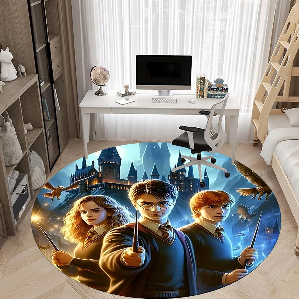 1pc Hogwarts Castle Chair Carpet for Office Non-Slip,Machine Washable Rug for Office, Room - Holiday Decor - Machine Made Yy251017298
