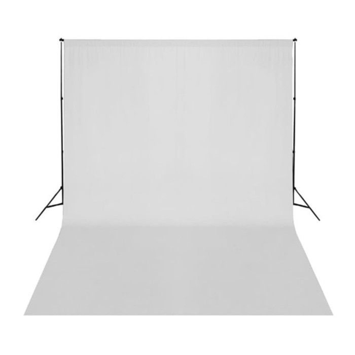 VidaXL Photo Studio Kit with Lighting Backdrop and Reflector Photography Light Background System Support Kit 3094723