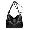 Bolso de cuero suave multicapa para mujer, bolso de madre de mediana edad y anciana, bolso de hombro tipo bandolera de gran capacidad