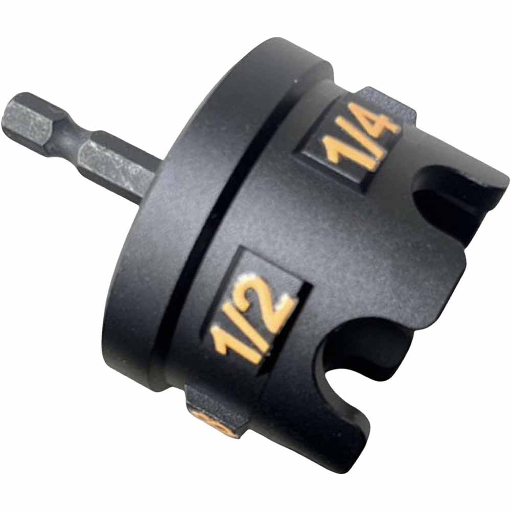 

Nut Remover Bolt Extractor Tool for Conduit Racks Socket Wrench Metal Nut Zipper Drill Attachment for Fast Nut and Bolt Removal чёрный