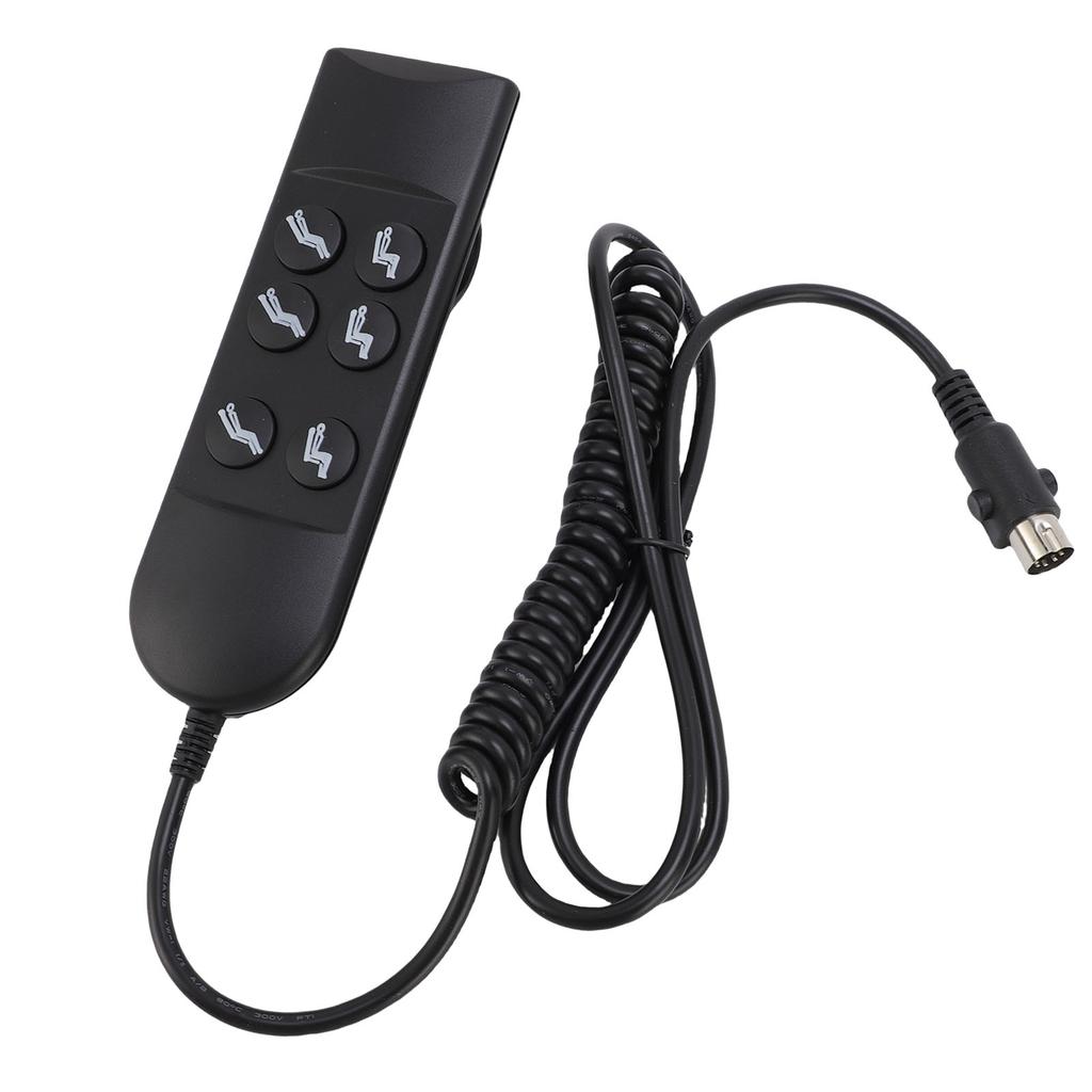 Lift Chair Controller 6 Keys Power Lift Sofa Chair Hand Control with 5 Pin Connector for 2 Motor Electric Recliner