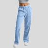 Women's Corduroy Straight Leg Pants with Elastic Waist, Casual Trousers for Everyday Wear