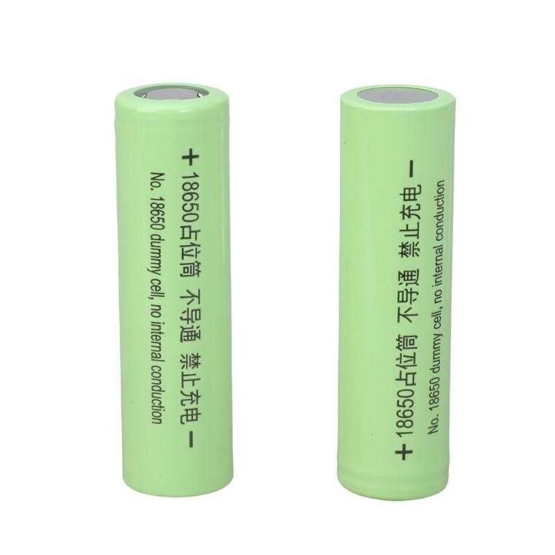 Упаковка из 2 штук Держатель батареи размера 18650 Пустышка Корпус-заглушка Проводящий пустой корпус для DIY электроники и гаджетов 1