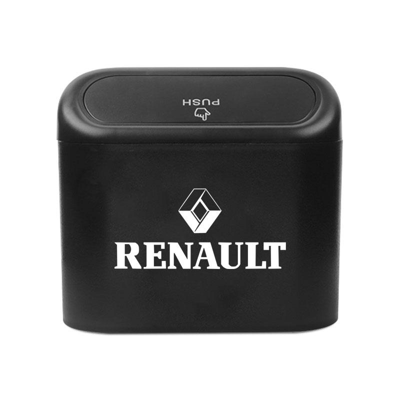 Cutie Depozitare Carcasă Vehicul Negru ABS Pătrat Presare Coș de Gunoi pentru Renault Dacia Megane 2 3 Clio 4 Captur Kadjar Fluence