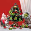 12/24PC Christmas Elf Green Hair Monster Wooden Pendant Xmas Party Christmas Tree Decor Home Festival Scene Hanging Decor Gift