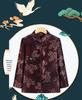 2025 Spring/Autumn Chinese Style Grandma Cardigan: Elegant, Turn-Down Collar Coat & Stand-Up Collar Top for Middle-Aged & Elderly