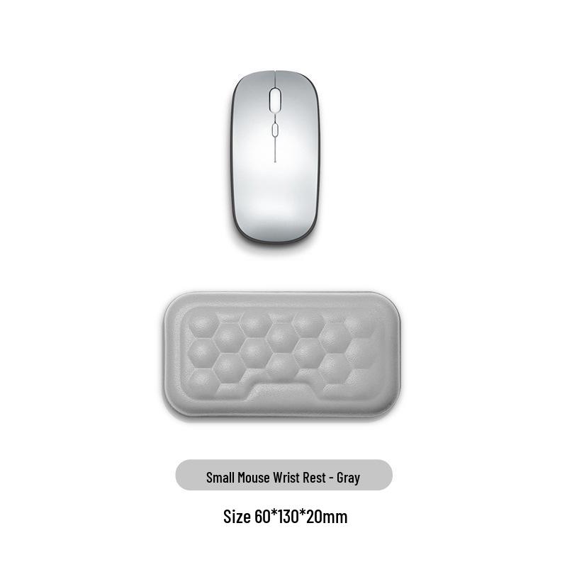 Memory Foam Wrist Support Mouse Pad & Silicone Keyboard Hand Rest