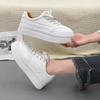 Japanese white shoes 2025 spring European platform women's shoes new height-increasing casual board shoes versatile student sports shoes