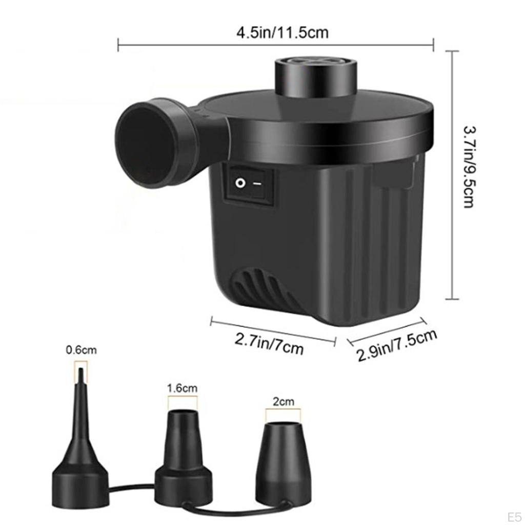 Elektryczne Pompy Powietrza Nadmuchiwane z Przewodem Szybkie Pompowanie Deflacja Pompa Nadmuchiwana do Materaca