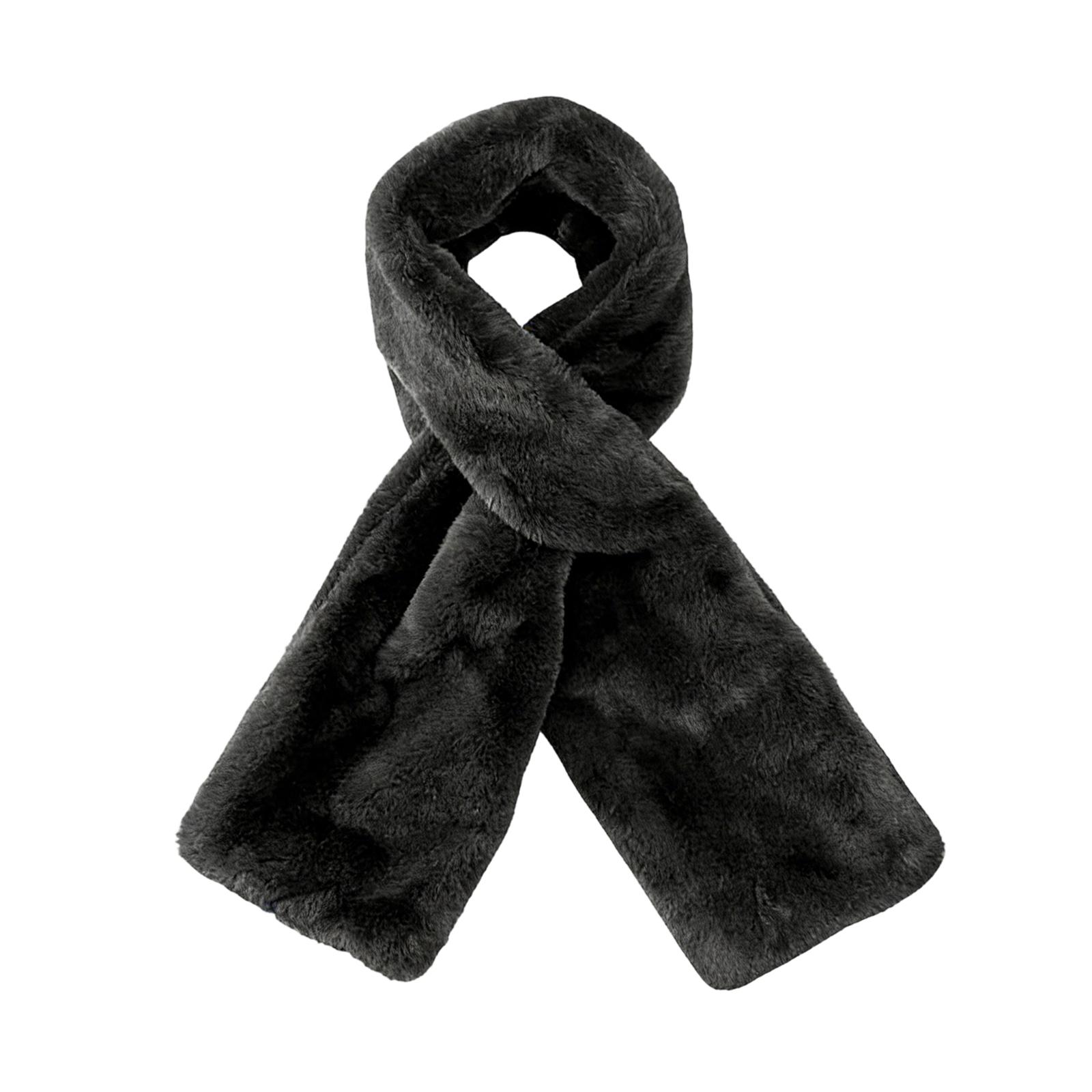 

Quality Soft Faux Scarf With A Hidden Zippered Pocket For Storing Your Phone And Valuables One Size темно-серого