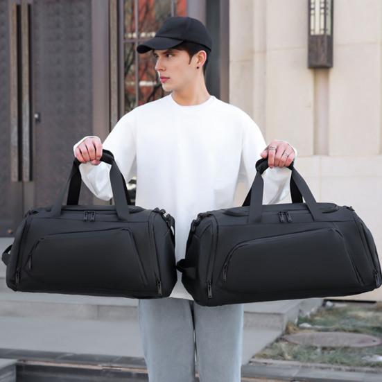 Backpack Duffle Bag Men Gym Tote with Wet Pocket Shoe Compartment Overnight Duffel Weekender