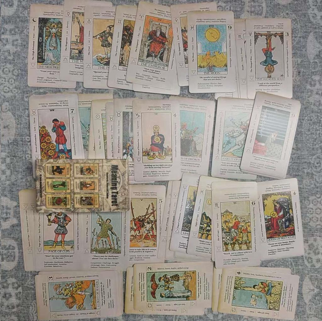 The Classic Tarot Cards Deck 78Pcs For Easy Beginners Fate Fortune Telling Party Tabletop Board Game Toy