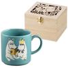 MOOMIN 9x9cm Snorkmaiden Wooden Gift Moomin Gift for Made In Mug, Large, 350ml, Diameter, Design, Box, Merchandise, Women, Birthday, Tableware, Japan,