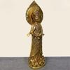 Feng Shui Brass Ornaments Guanyin Bodhisattva Counting Beads Buddha Statue