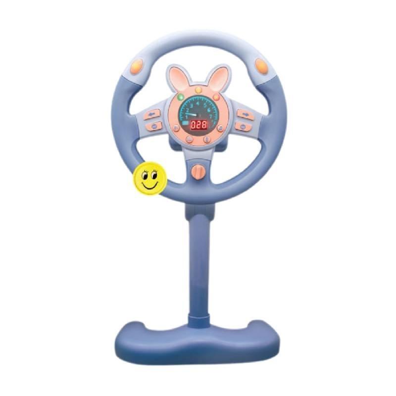 Realistic And Educational Steering Wheel Toy For Kids With Flashing Lights And Sound
