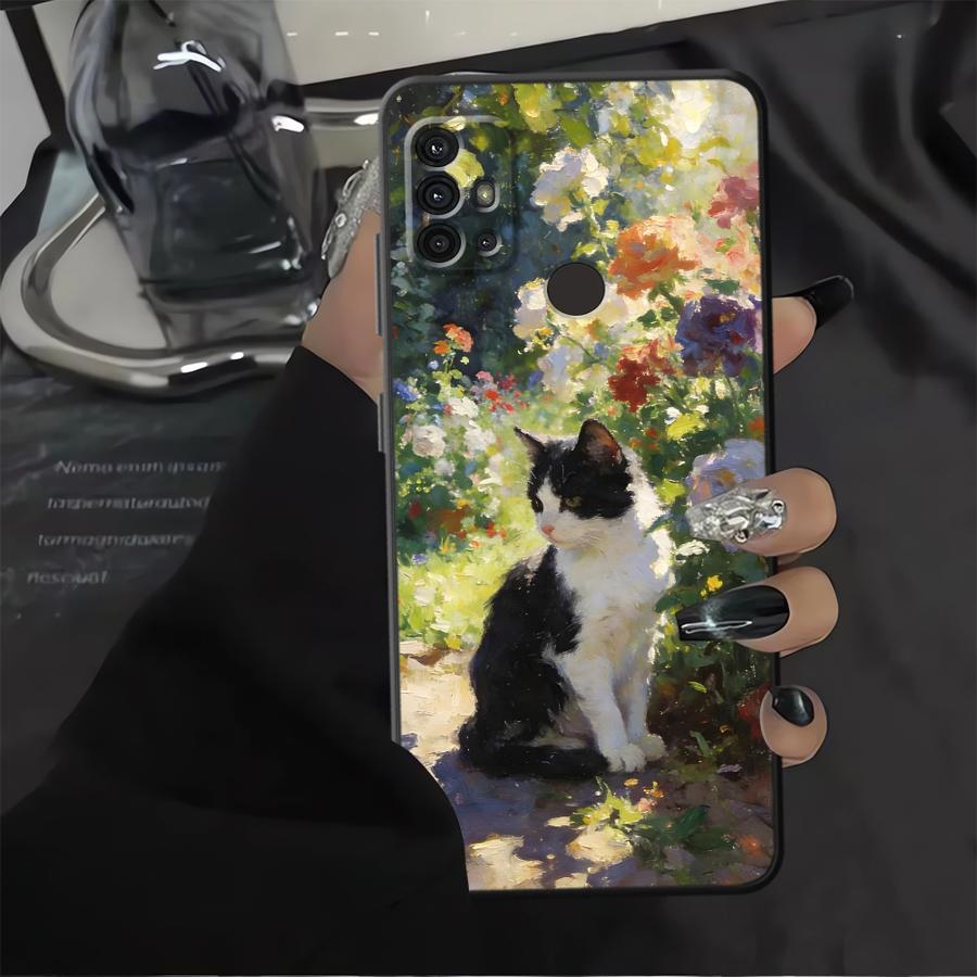 Cartoon Cute Cat Phone Cover Case for Motorola Moto G52 G71 G51 G73 G32 G60s G53 G30 G22 Edge40 Edge 20 Pro 30 Lite G50