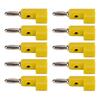 10PcsCelsiusSet 4mm Solderless Banana Plug Stackable Open Screw 30V AC‑60V   Maximum 24A for Electronics Industrial Equipment