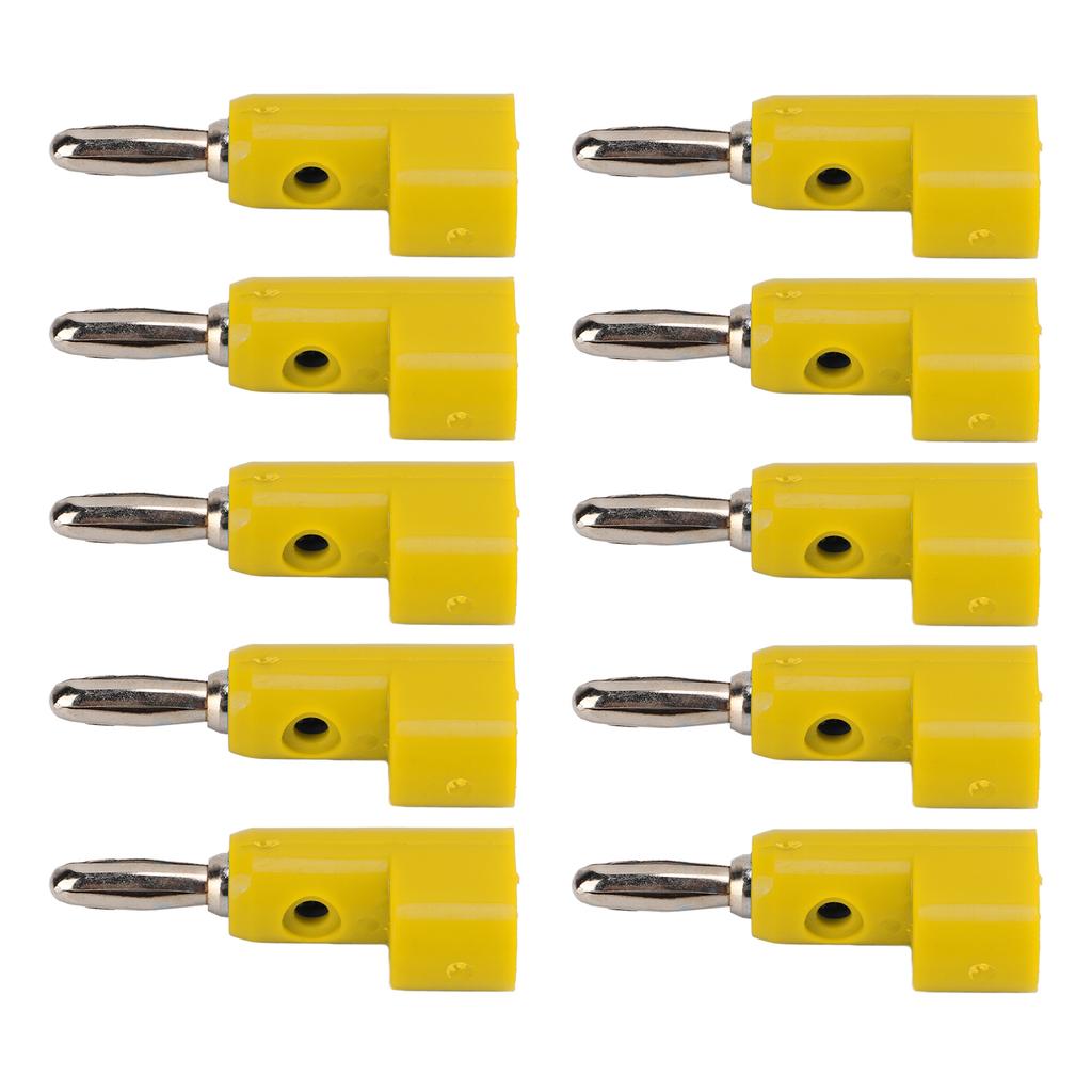 10PcsCelsiusSet 4mm Solderless Banana Plug Stackable Open Screw 30V AC‑60V Maximum 24A for Electronics Industrial Equipment