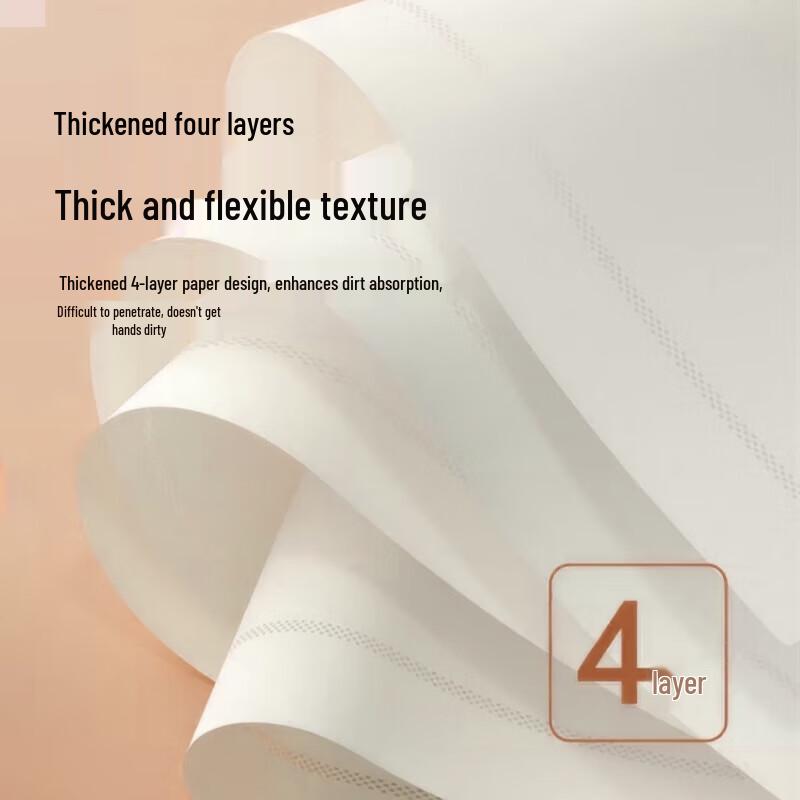 Longliqi Original Pulp 4-Ply Facial Tissues, 16 Packs