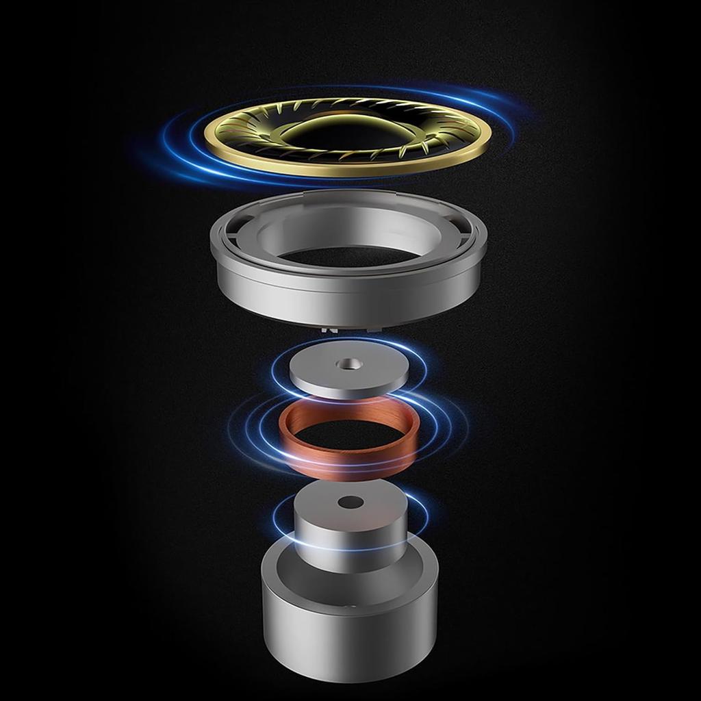 KZ Dawn HiFi Wired Ear 10mm Up Dynamic Canal 10mm Large Diameter Dynamic Heavy Sound Super For Home Silver Plated Plated Cable and Microphone