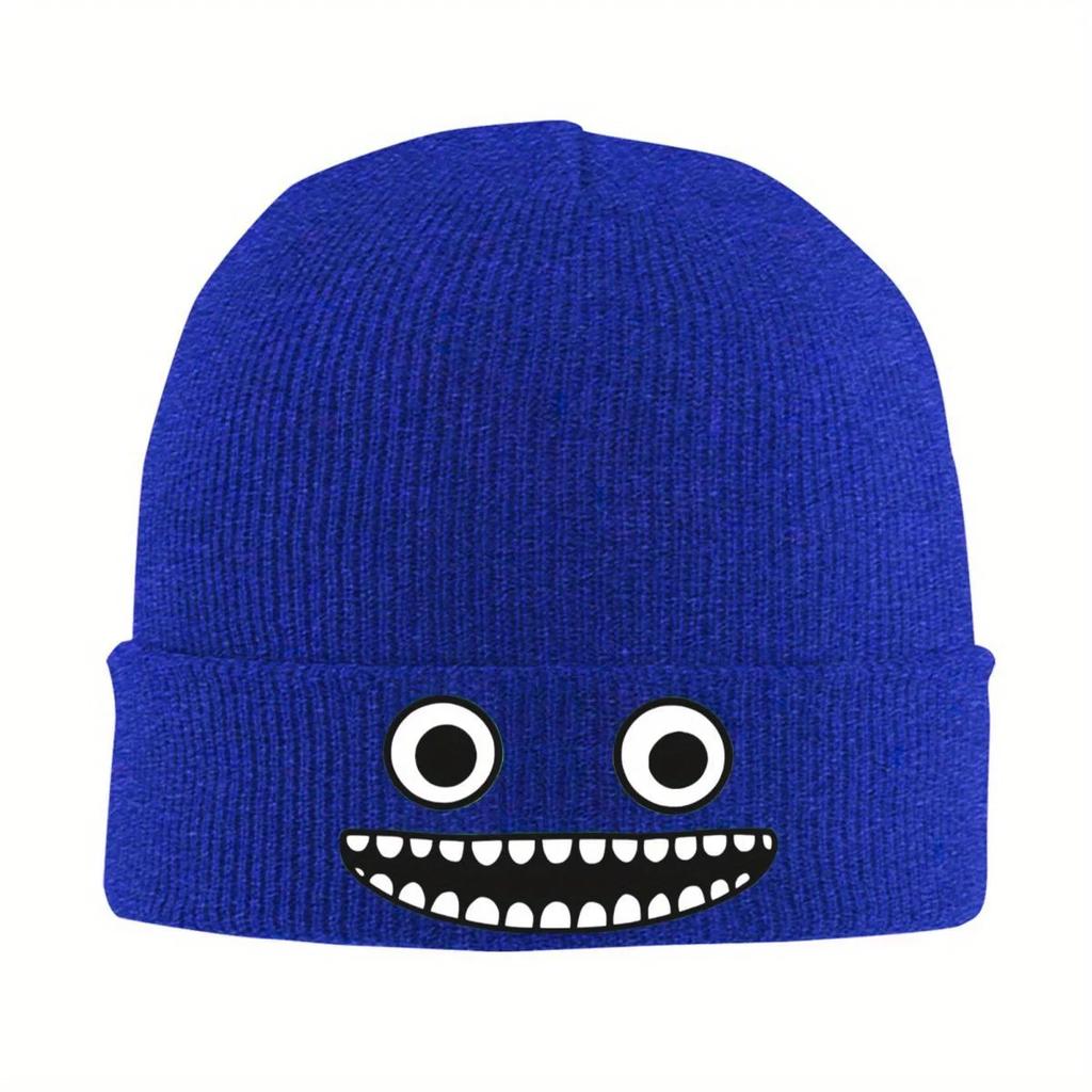New Garten Of Banban Face Knitted Hat For Women Unisex Skullies Beanies Winter Hat Cartoon Warm Cap