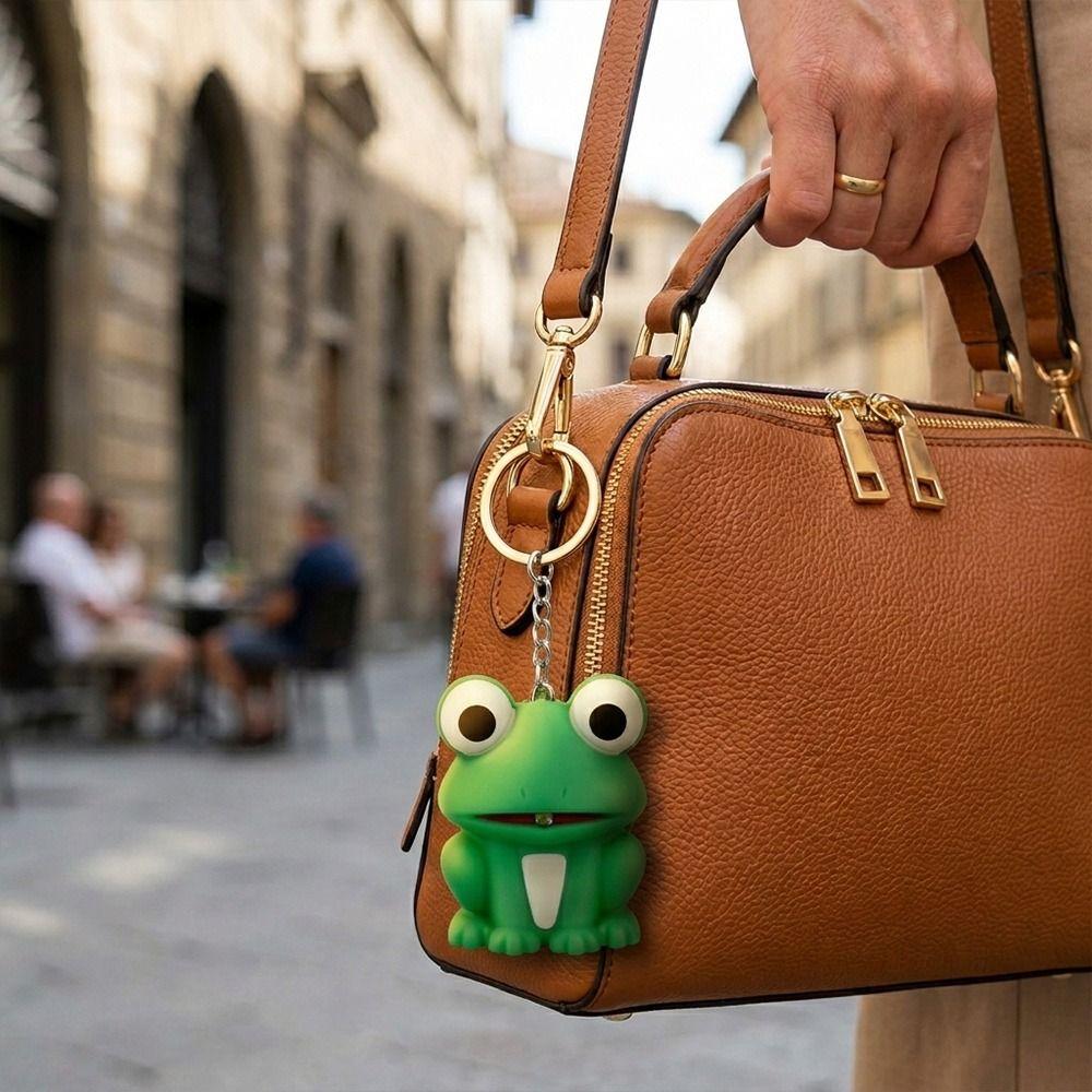Sound Key Frosch Schlüsselanhänger Metallringe Cartoon Schlüsselanhänger Neuer Tier Schlüsselanhänger Taschendekoration